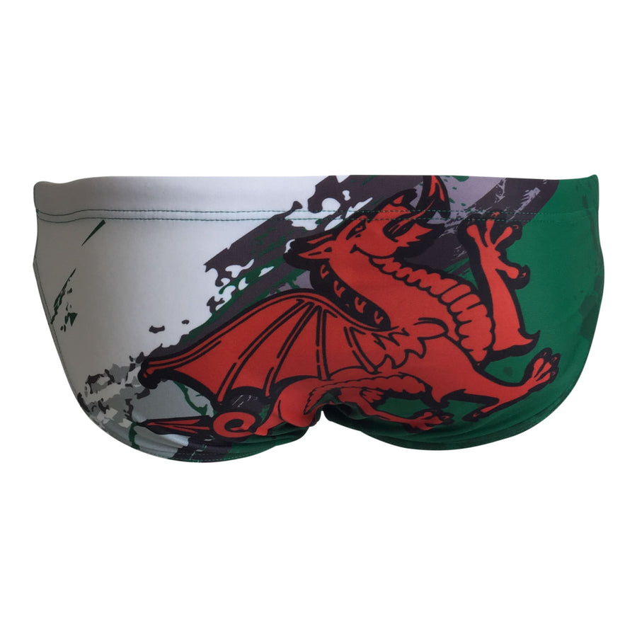 Front - SHOALO Wales - Men's WP Swim Briefs / Trunks