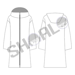 SHOALO Custom Design - Unisex Hooded Waterproof Parka / Robe / Jacket