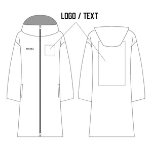 SHOALO Custom Design - Unisex Hooded Waterproof Parka / Robe / Jacket