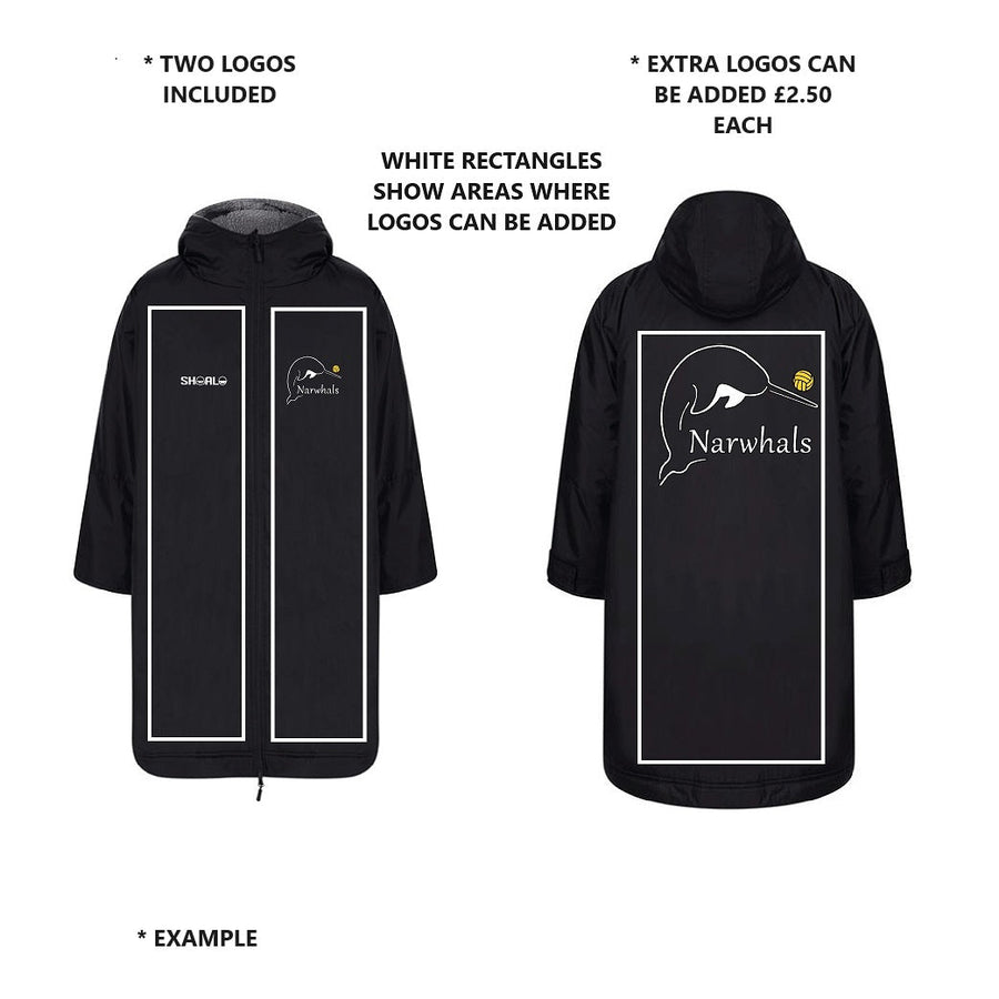 SHOALO Custom Design - Unisex Hooded Waterproof Parka / Robe / Jacket