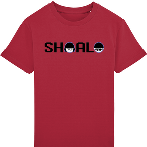 SHOALO Logo - Boy's Tee / T-Shirt - red - front