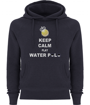 SHOALO Keep Calm Play Water Polo - Unisex Hoodie / Hoody - Navy - Front