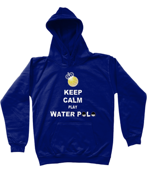 SHOALO Keep Calm Play Water Polo - Kid's / Children's Hoodie - Oxford Navy - Front