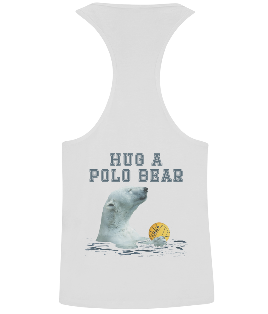SHOALO Hug A Polo Bear - Men's Racerback Jersey Stringer Vest - Front