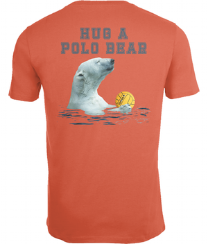 SHOALO Hug A Polo Bear - Men's T-Shirt / Tee - Hibiscus - Back