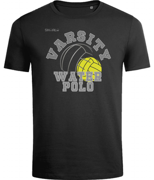 SHOALO Varsity Water Polo - Men's T-Shirt / Tee - Front - Black