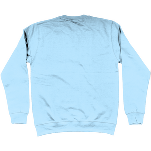 Shoalo WP Head - Embroidered Jumper / Sweatshirt - Sky Blue - Back