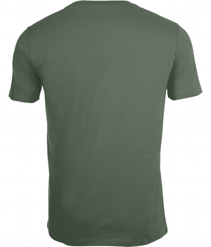 SHOALO Word Cloud - Men's T-Shirt / Tee - Army - Back